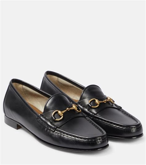 gucci leather lugsole horsebit loafers|gucci 1953 horsebit leather loafer.